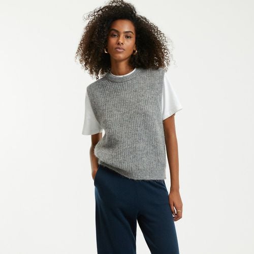 Alpaca Mix Knitted Vest Top with Crew Neck - LA REDOUTE COLLECTIONS - Modalova