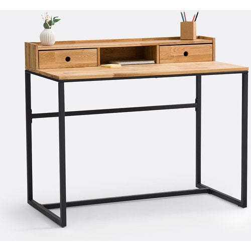 Hiba Oak & Metal Unit Desk - LA REDOUTE INTERIEURS - Modalova