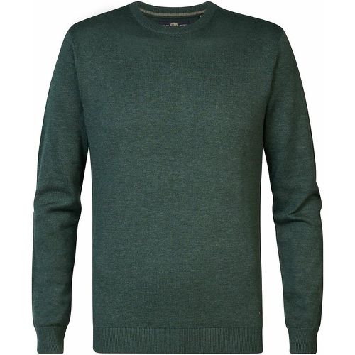 Cotton Mix Jumper with Crew Neck - PETROL INDUSTRIES - Modalova