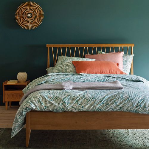 Quilda Oak Bed with Criss-Cross Spindle Headboard - LA REDOUTE INTERIEURS - Modalova