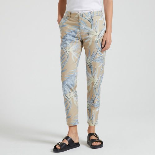 Leaf Print Cotton Chinos - Only - Modalova