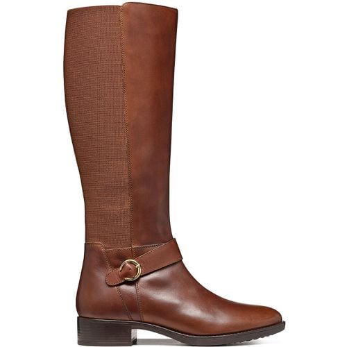 Felicity Leather Riding Boots with Elastic - Geox - Modalova