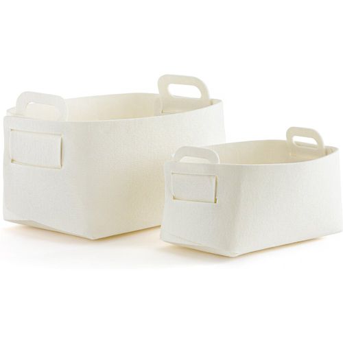 Set of 2 Veltinis Felt Baskets - LA REDOUTE INTERIEURS - Modalova