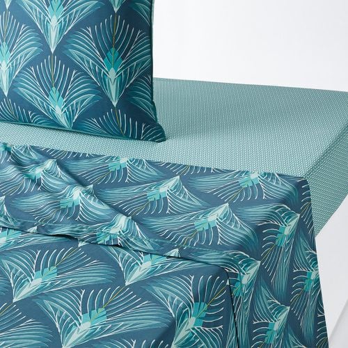 Pampelune Art Deco 100% Cotton Percale 200 Thread Count Flat Sheet - LA REDOUTE INTERIEURS - Modalova