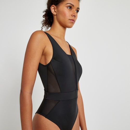 Tulle Panel Swimsuit - LA REDOUTE COLLECTIONS - Modalova