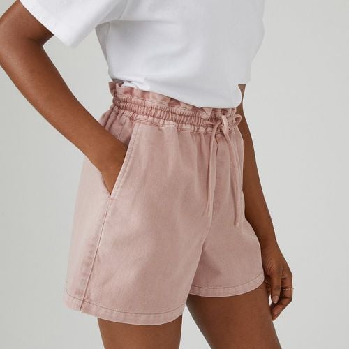 Cotton Paper Bag Shorts - LA REDOUTE COLLECTIONS - Modalova