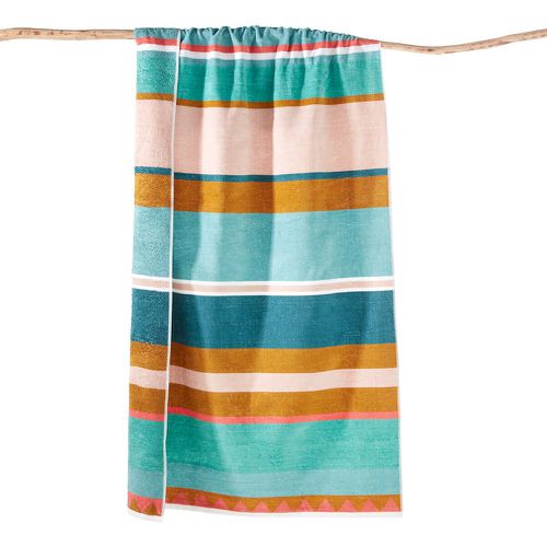 Playa Striped Velour Beach Towel - LA REDOUTE INTERIEURS - Modalova