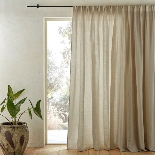 Colin Pure Linen Curtain with Flemish Pleats - AM.PM - Modalova