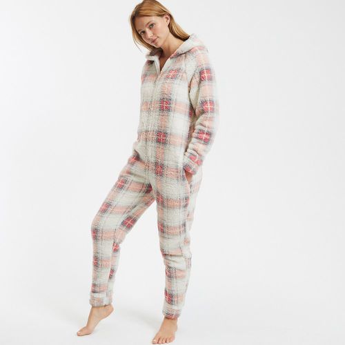 Checked Fleece Onesie - LA REDOUTE COLLECTIONS - Modalova