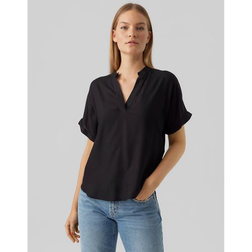 Short Sleeve V-Neck Blouse - Vero Moda - Modalova