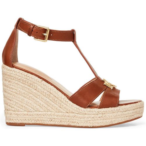 Leather Wedge Sandals - Lauren Ralph Lauren - Modalova