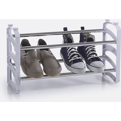 Expandable and Stackable 2-Shelf Metal and Plastic Shoe Rack - SO'HOME - Modalova