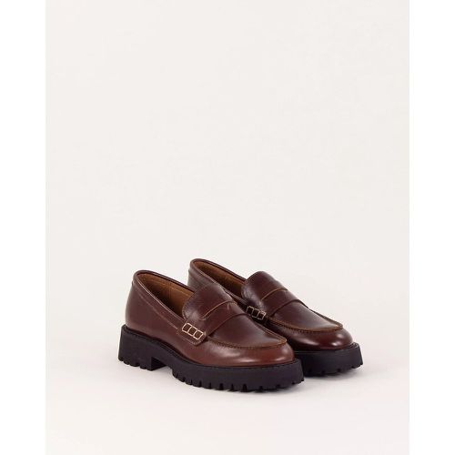 Barcelo Leather Platform Loafers - SESSUN - Modalova