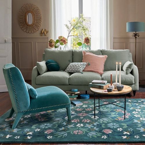 Pilar Floral Wool Rug - LA REDOUTE INTERIEURS - Modalova