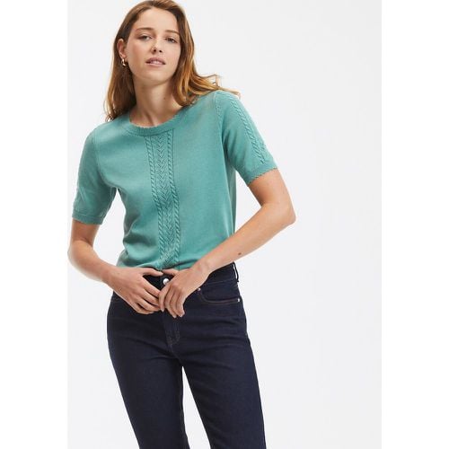 Cotton Short Sleeve Jumper with Crew Neck - LA REDOUTE COLLECTIONS - Modalova