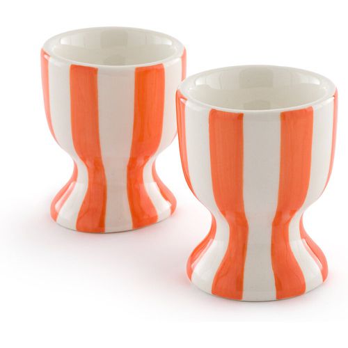 Set of 2 Darcy Striped Dolomite Egg Cups - LA REDOUTE INTERIEURS - Modalova