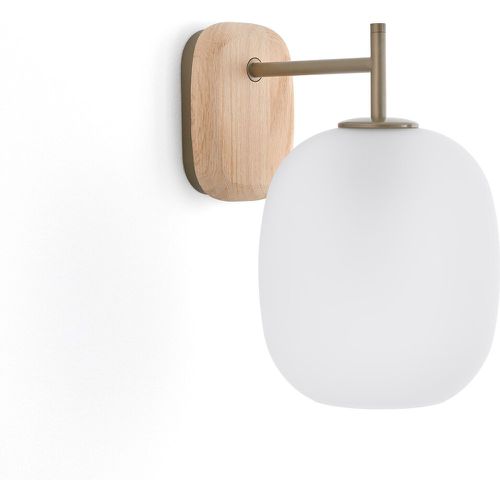 Navida Frosted Glass & Oak Wall Lamp - LA REDOUTE INTERIEURS - Modalova