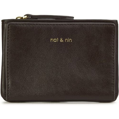 Soly Grained Leather Wallet with Zip Fastening - NAT & NIN - Modalova