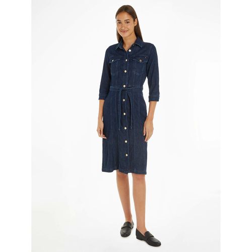 Knee-Length Dress with Short Sleeves - Tommy Hilfiger - Modalova