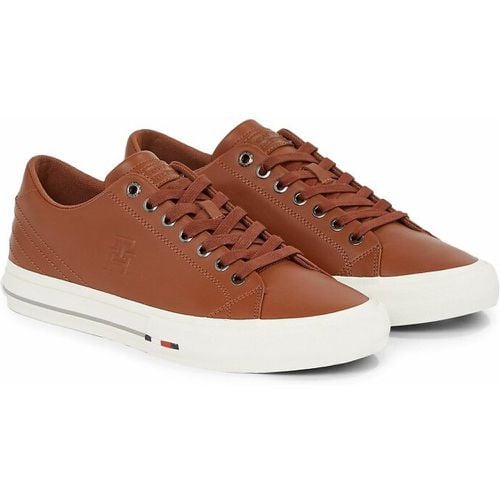 Street Patch Vulcanised Trainers in Leather - Tommy Hilfiger - Modalova