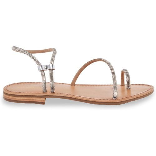 Hodaxa Leather Diamanté Sandals - LES TROPEZIENNES PAR M BELARBI - Modalova