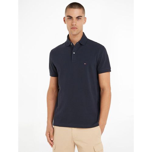 Regular Fit Polo Shirt in Organic Stretch Cotton with 2-Button Collar - Tommy Hilfiger - Modalova