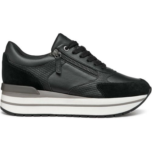 Kency Breathable Leather Trainers - Geox - Modalova