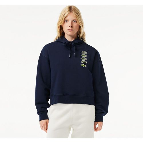 Embroidered Logo Cotton Hoodie - Lacoste - Modalova