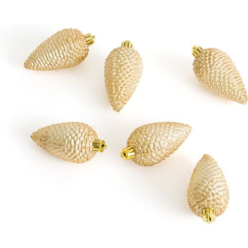 Set of 6 Caspar Festive Pine Cone Baubles - LA REDOUTE INTERIEURS - Modalova