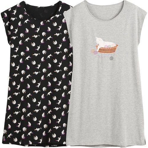 Pack of 2 Nightshirts in Cat Print - SO'HOME - Modalova