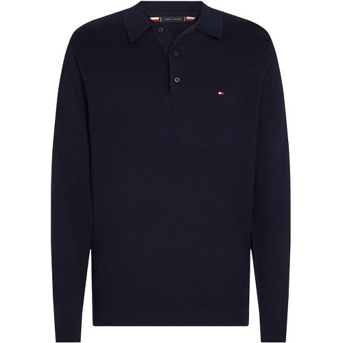 Cotton/Cashmere Polo Jumper - Tommy Hilfiger - Modalova