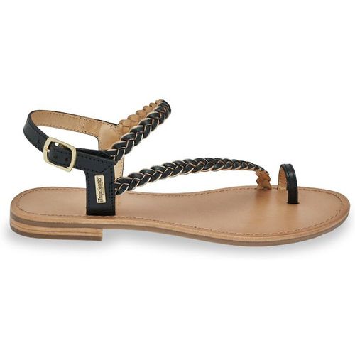 Hapydea Toe Post Sandals in Leather - LES TROPEZIENNES PAR M BELARBI - Modalova