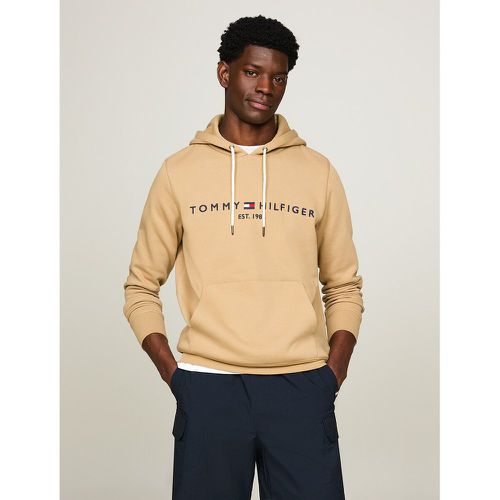 Tommy Logo Hoodie in Cotton Mix - Tommy Hilfiger - Modalova