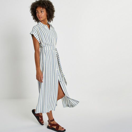 Striped Midaxi Shirt Dress with Tie-Waist - LA REDOUTE COLLECTIONS - Modalova