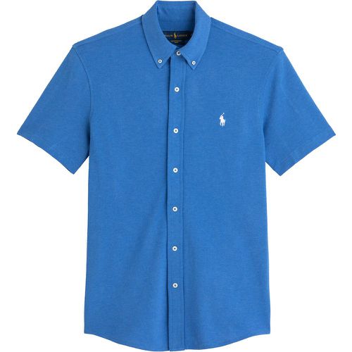 Cotton Piqué Shirt with Short Sleeves in Regular Fit - Polo Ralph Lauren - Modalova