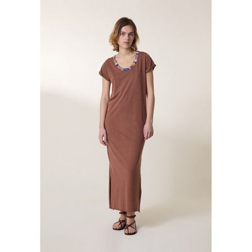 Reinette Cotton Maxi Dress with Short Sleeves - LEON & HARPER - Modalova