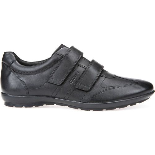 Symbol Leather Trainers with Touch 'n' Close Fastening - Geox - Modalova