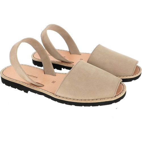 Nubuck Leather Flat Sandals - MINORQUINES - Modalova