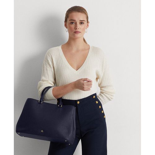 Hanna Textured Leather Handbag - Lauren Ralph Lauren - Modalova