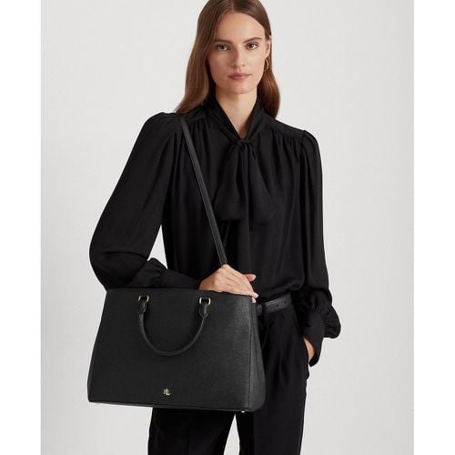 Hanna Textured Leather Handbag - Lauren Ralph Lauren - Modalova