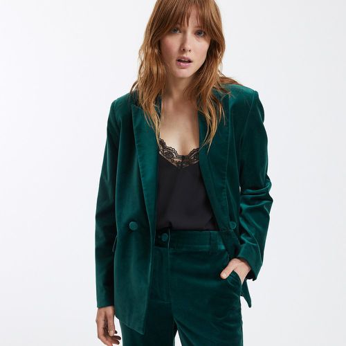 Signatures Paule Velvet Blazer in Cotton and Loose Fit - LA REDOUTE COLLECTIONS - Modalova