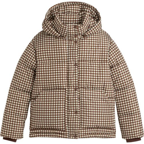 Recycled Hooded Padded Jacket in Mini Check Print - LA REDOUTE COLLECTIONS - Modalova