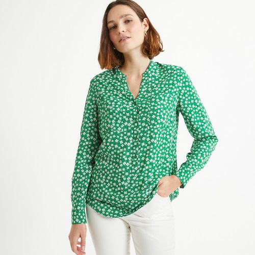 Floral Grandad Collar Blouse - Anne weyburn - Modalova