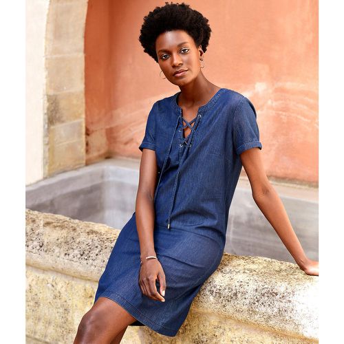 Mid-Length Shift Dress with Short Sleeves - Anne weyburn - Modalova