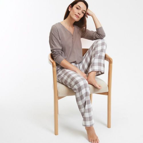 Cotton Long Sleeve Pyjamas - LA REDOUTE COLLECTIONS - Modalova