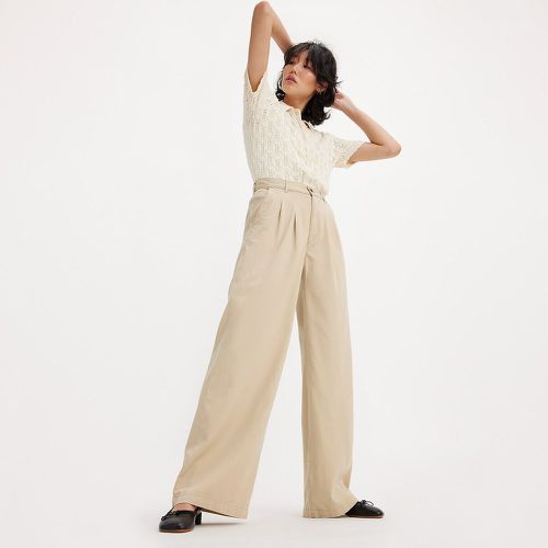 Pleated Wide Leg Trousers in Cotton Mix - Levi's - Modalova