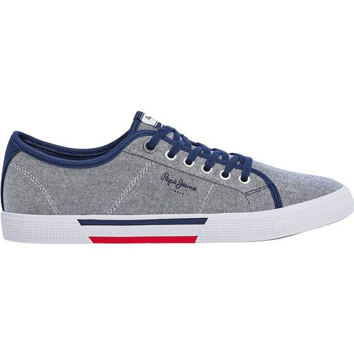 Brady Chambray Canvas Trainers - Pepe Jeans - Modalova