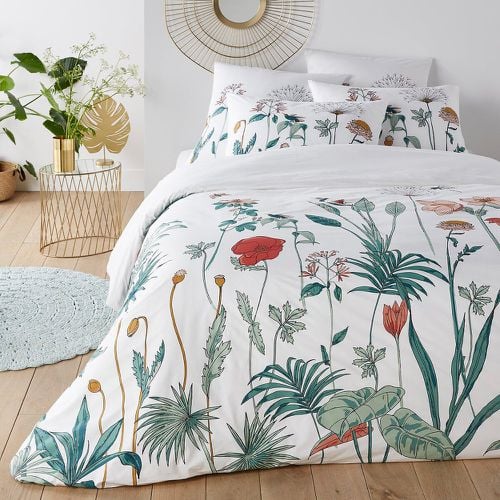 Eden Garden Floral 100% Cotton Percale 200 Thread Count Duvet Cover - LA REDOUTE INTERIEURS - Modalova