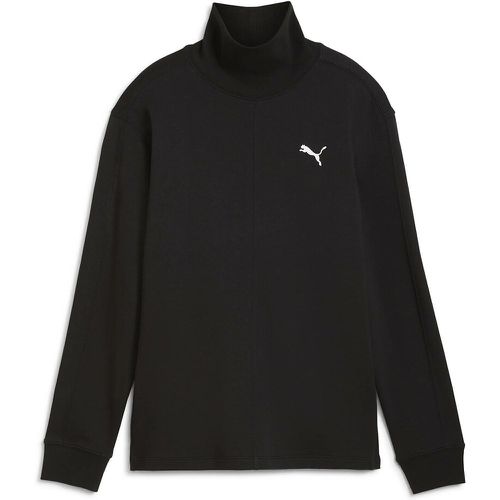 Her Cotton Sweatshirt with High Neck - Puma - Modalova