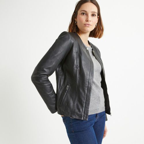 Leather Cropped Jacket - Anne weyburn - Modalova